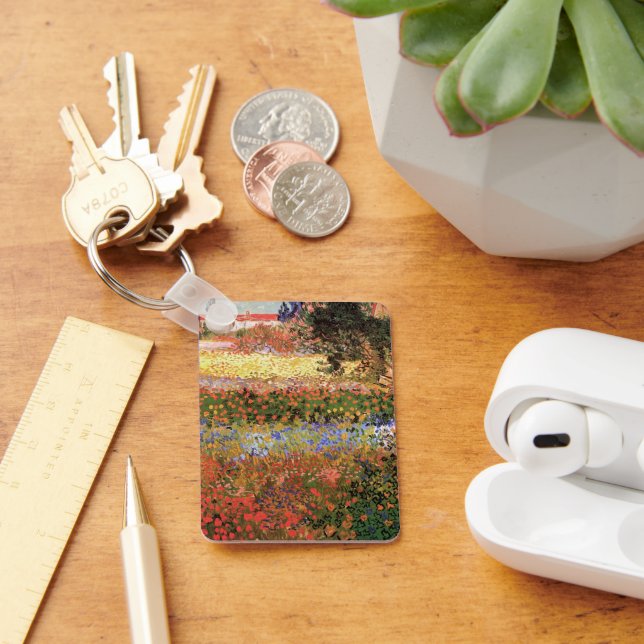 Blommande trädgård av Vincent van Gogh Nyckelring (Skrivbord)