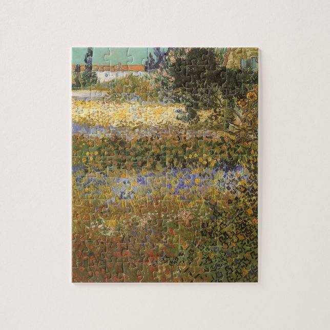 Blommande trädgård av Vincent van Gogh Pussel (Vertikal)