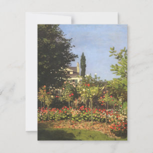 Blommande trädgård i Sainte Adresse av Claude Mone