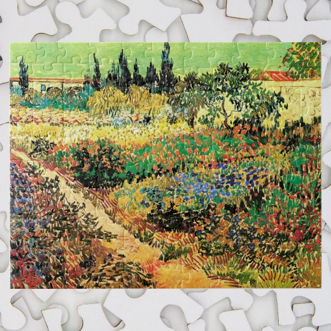 Blommande trädgård med stig av Vincent van Gogh Pussel (Skapare uppladdad)
