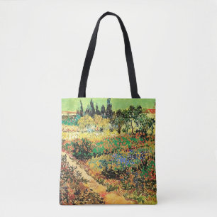 Blommande trädgård med stig av Vincent van Gogh Tygkasse