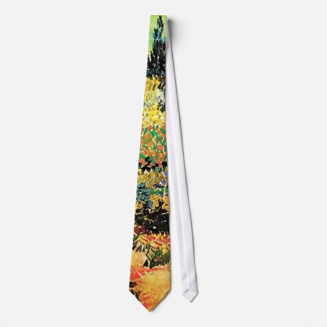 Blommande trädgård med stig, Vincent van Gogh Slips (Framsida)