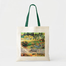 blommande trädgård med väg, van Gogh Tygkasse