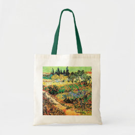 blommande trädgård med väg, van Gogh Tygkasse