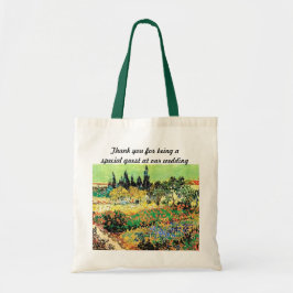 blommande trädgård med väg, van Gogh Tygkasse