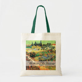 blommande trädgård med väg, van Gogh Tygkasse