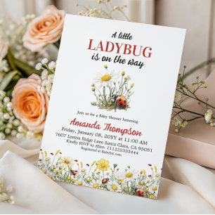 Blommande tusenskönas baby shower för en liten nyc inbjudningar