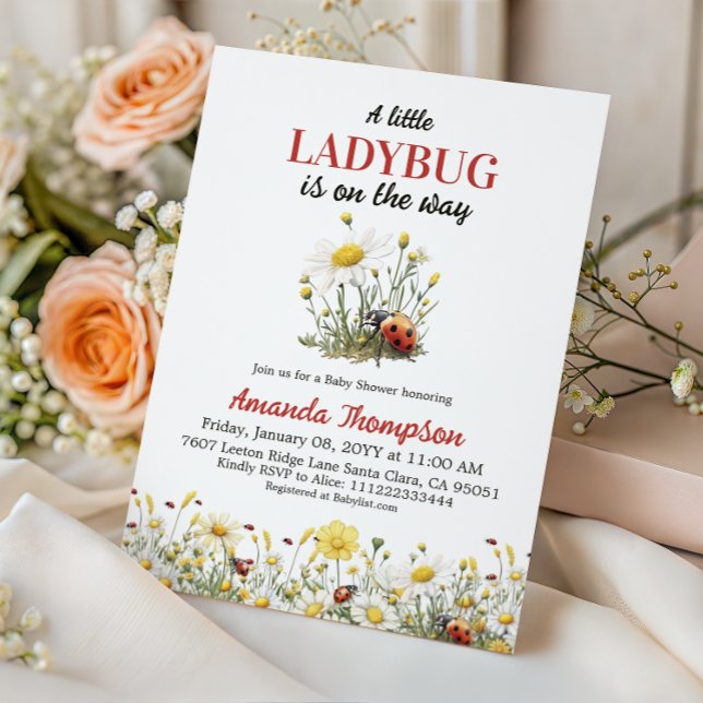 Blommande tusenskönas baby shower för en liten nyc inbjudningar (Skapare uppladdad)