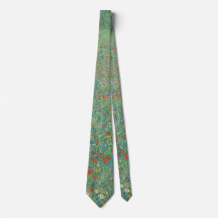 Blommande vallmo - Gustav Klimt Slips