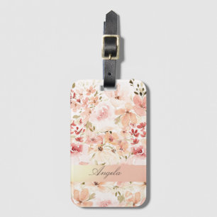 Blommande vårblommor bagagebricka