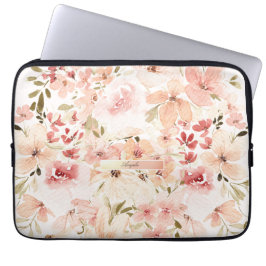 Blommande vårblommor laptop fodral