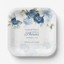 Blommande vattenfärg blå vita blommor