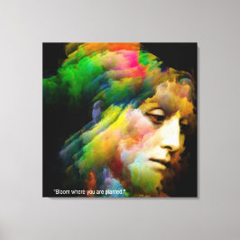 blommande växt åt dig canvastryck