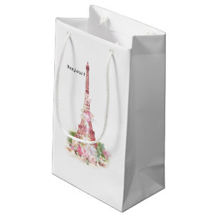 BlommaParis Eiffel för vintage flickaktigt rosa