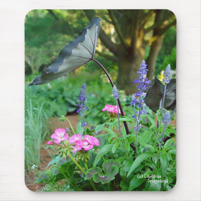 Blommapelargoner Mousepad Musmatta (Framsidan)