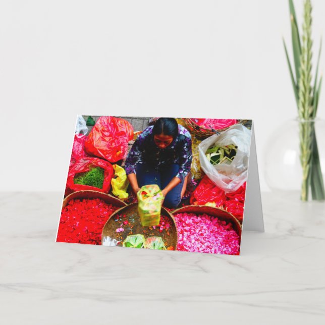 BlommaPetals för att erbjuda, Bali Kort (Framsida)