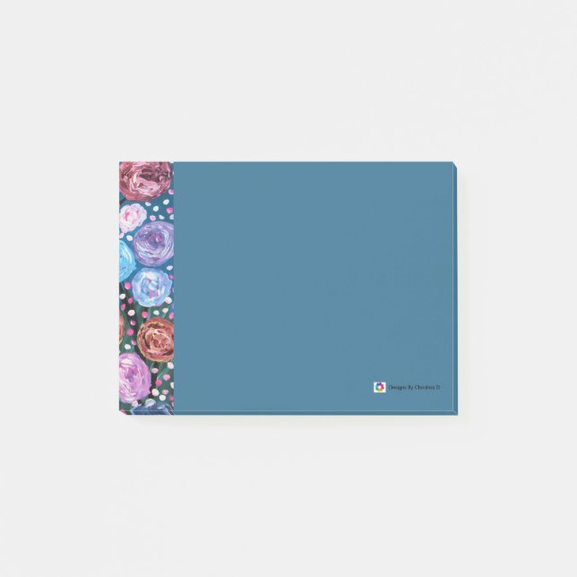 Blommapop Post-it Block (Framsida)