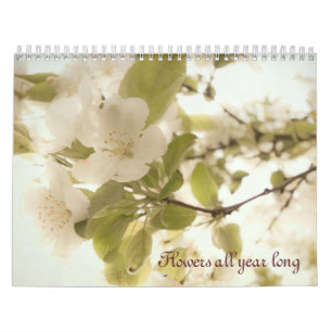 Blommar all lång kalender 2013 för året