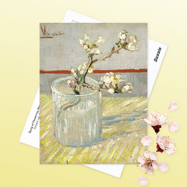 Blommar Almond Glass Vincent van Gogh Vykort (Skapare uppladdad)