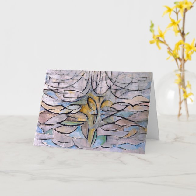 Blommar Apple Träd - Piet Mondrian - Kort (Gul blomma)