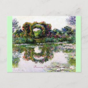 Blommar Arches av Claude Monet Vykort