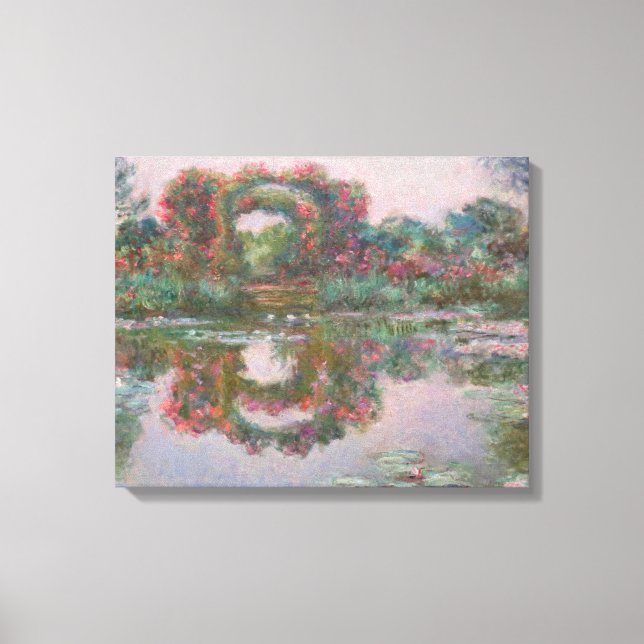 Blommar Arches, Giverny - Claude Monet - c1913 Canvastryck (Framsida)