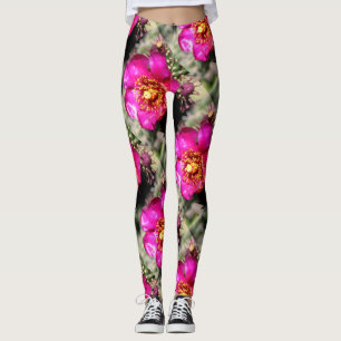 blommar av äkta päron, rosa leggings