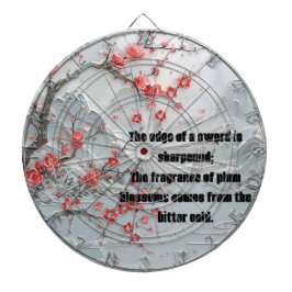 blommar av bergspapper från snö darttavla