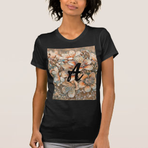 blommar av brunkörsbär med vintage Monogram T Shirt