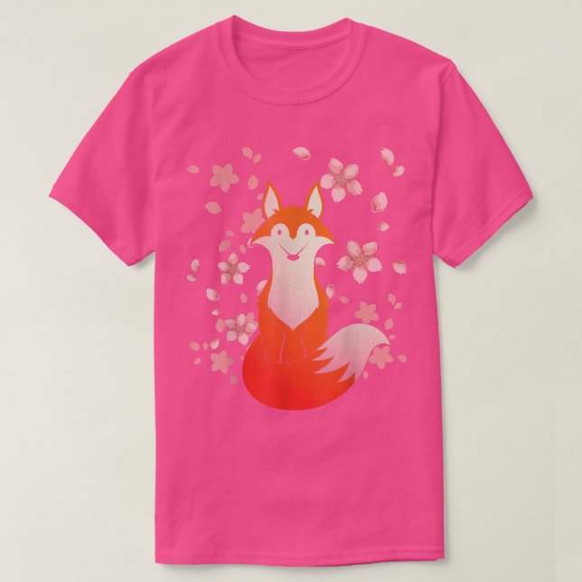 Blommar av djuret "Lover C" i Sakura Forest Animal T Shirt (Design framsida)