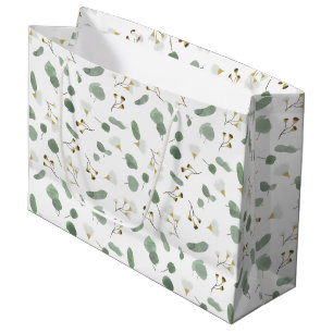 Blommar av dollargummi i Silver i eukalyptus Green