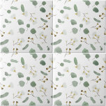 Blommar av dollargummi i Silver i eukalyptus Green Kakelplatta<br><div class="desc">Ett vackert hand plockade-vattenfärgsmönster för blommar med gum och eukalyptus grey och gum. En Silver-dollareukalyptus som innehåller blommar av eukalyptus foliage och gum-blommigt. En underbar design för alla som i kärlek blommigt illustrerar, naturen och grönheten. för barn och vuxnor för perfektens gåva. Idealisk duschdeka för barn, möhippa dekoration, party dekoration...</div>