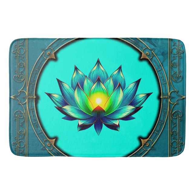 Blommar av Elegance, Mystic Lotus. Badrumsmatta (Framsidan)