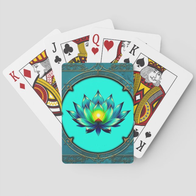 Blommar av Elegance, Mystic Lotus. Casinokort (Baksidan)