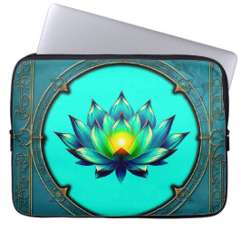 Blommar av Elegance, Mystic Lotus. Laptop Fodral