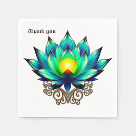 Blommar av Elegance, Mystic Lotus. Pappersservett