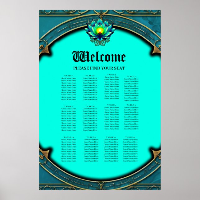 Blommar av Elegance, Mystic Lotus. Poster (Framsidan)