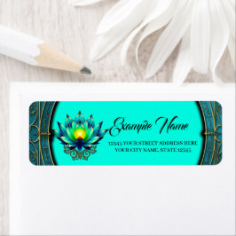 Blommar av Elegance, Mystic Lotus. Returadress Etikett