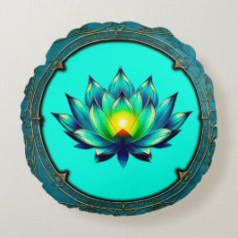 Blommar av Elegance, Mystic Lotus. Rund Kudde