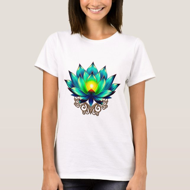 Blommar av Elegance, Mystic Lotus. T Shirt (Framsida)