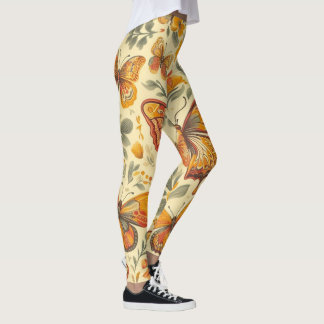 Blommar av fjäril leggings