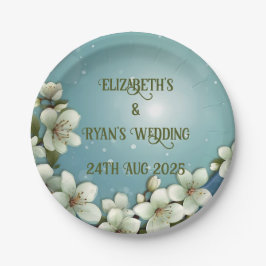 Blommar av gigantiska körsbär med miniatyrdiagram