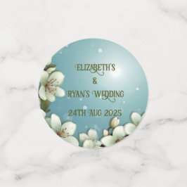 Blommar av gigantiska körsbär med miniatyrdiagram