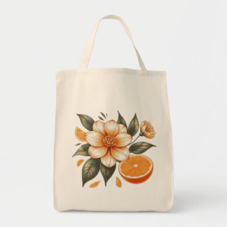 Blommar av gyllene Orangar med orange Tygkasse