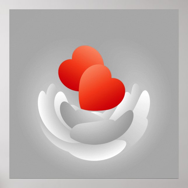 blommar av hjärtan poster (Framsidan)