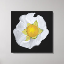 Blommar av jordgubbsmönster canvastryck