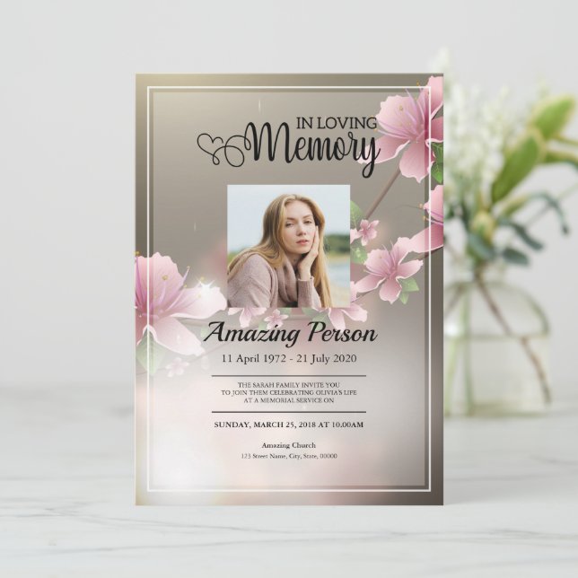 Blommar av körsbär - allmän inbjudan till tjänst (Stående Fram)