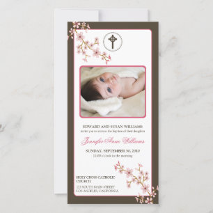 Blommar av körsbär, Baptism-meddelande (rosa)