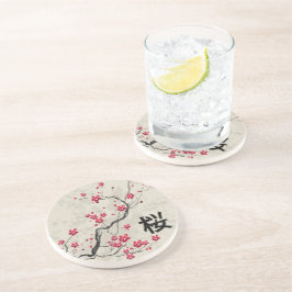 Blommar av körsbär i Oriental Stil Underlägg