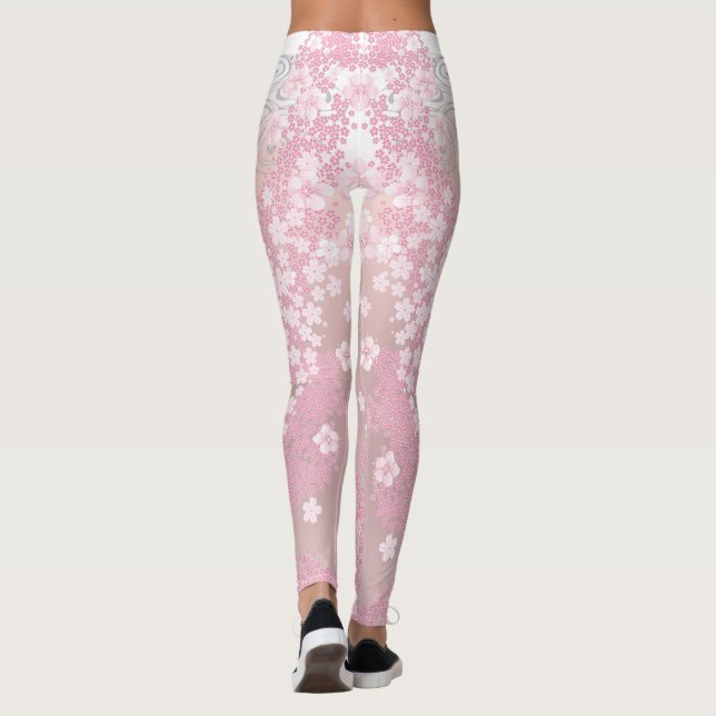 Blommar av körsbär leggings (Baksida)